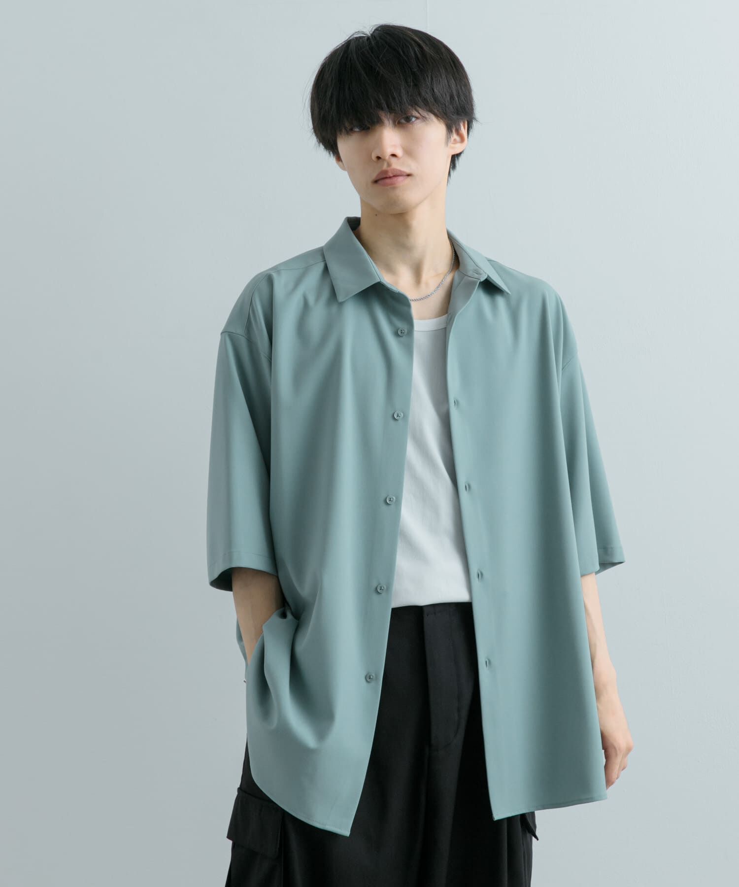 SENSE OF PLACE by URBAN RESEARCH「『ユニセックス』エクストラルーズシャツ(5分袖)」|シャツ・ブラウス|