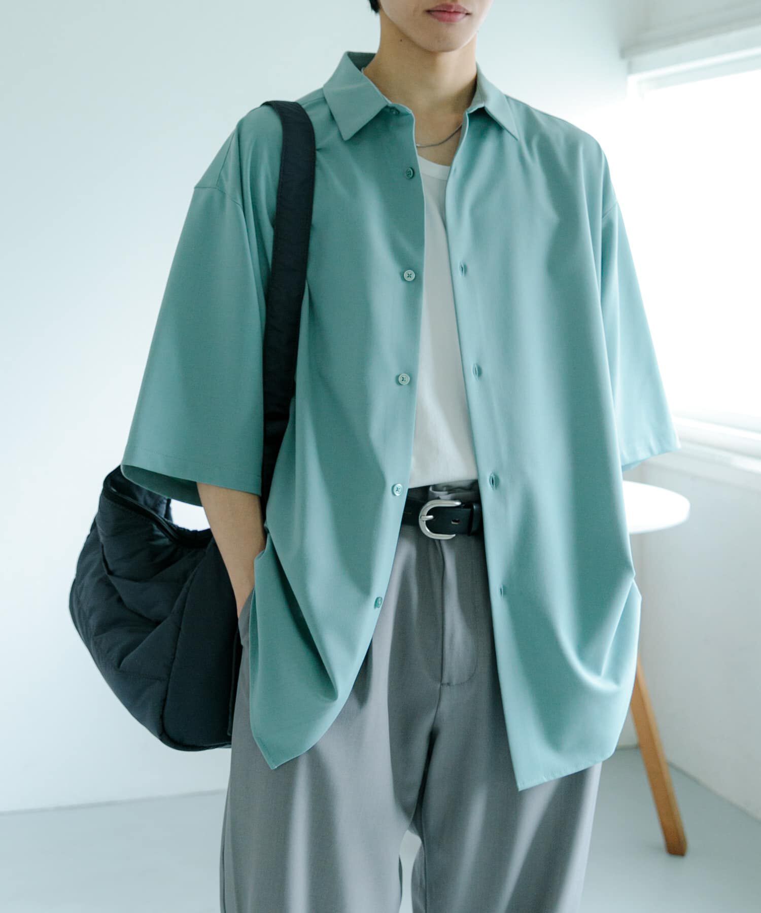 SENSE OF PLACE by URBAN RESEARCH「『ユニセックス』エクストラルーズシャツ(5分袖)」|シャツ・ブラウス|