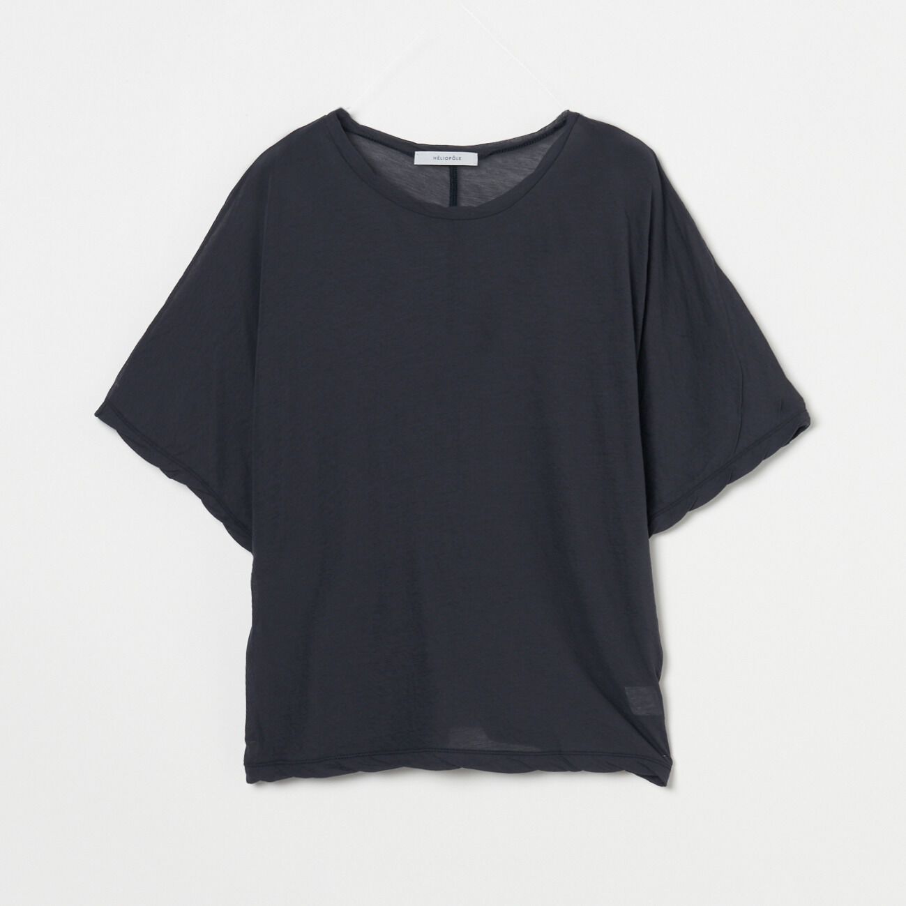 HELIOPOLE「HELIOPOLE SHEER COTTON  DOLMANSLEEVE TEE」|Tシャツ・カットソー|チャコールグレー