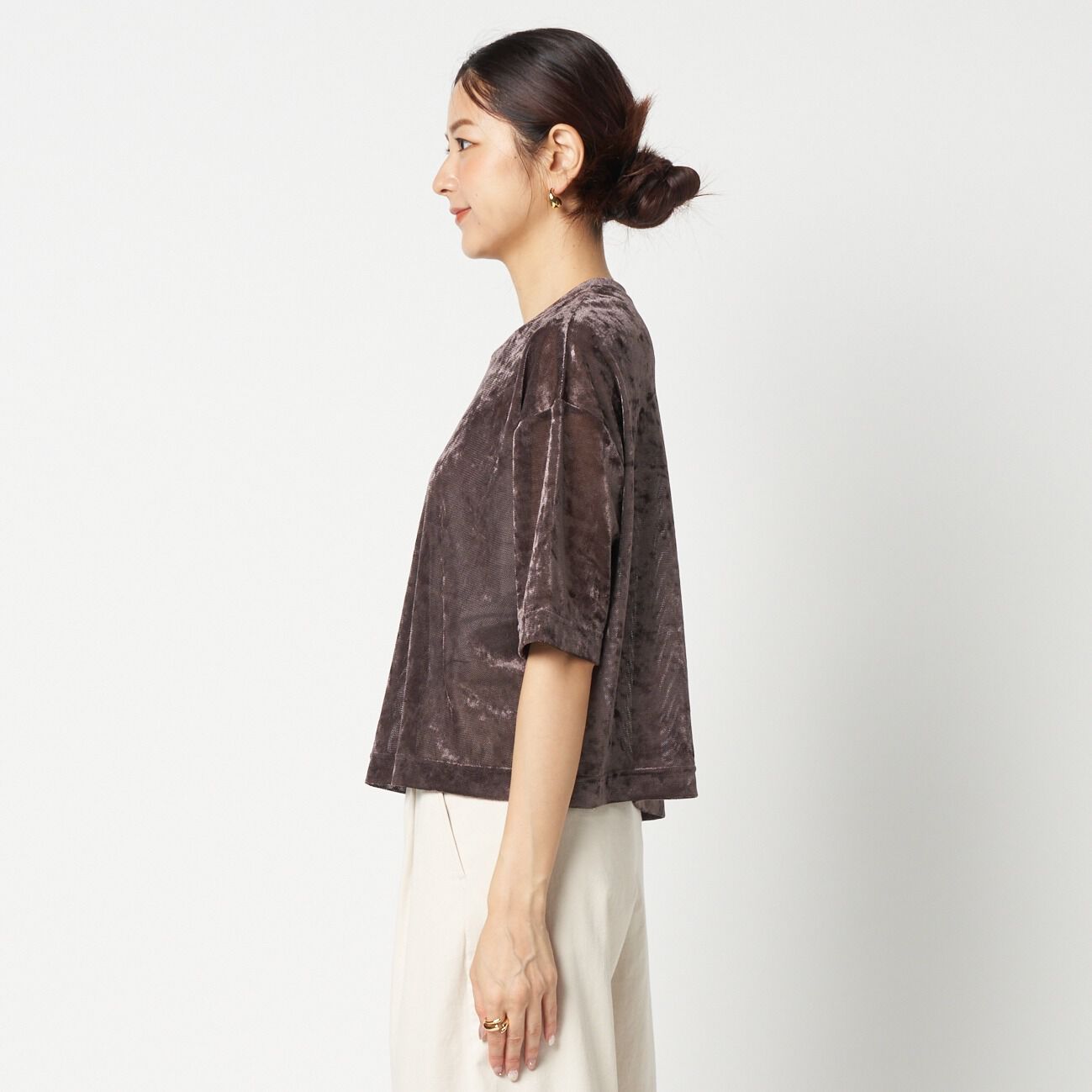 HELIOPOLE「HELIOPOLE SHEER VELOUR TEE」|Tシャツ・カットソー|