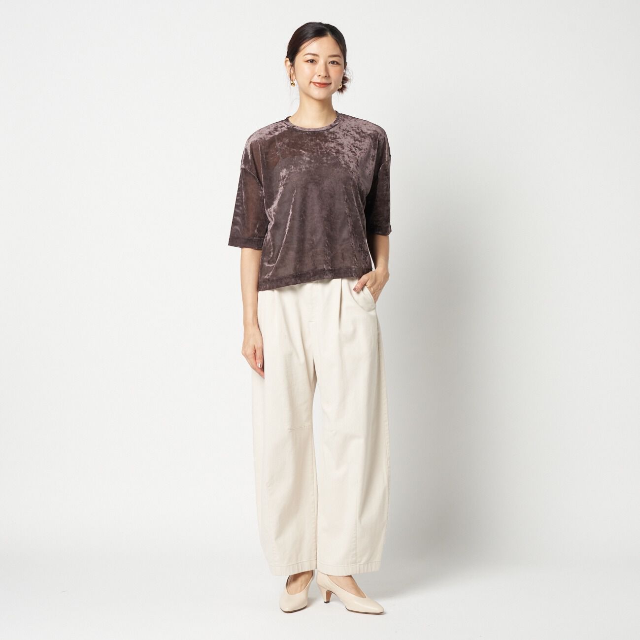 HELIOPOLE「HELIOPOLE SHEER VELOUR TEE」|Tシャツ・カットソー|