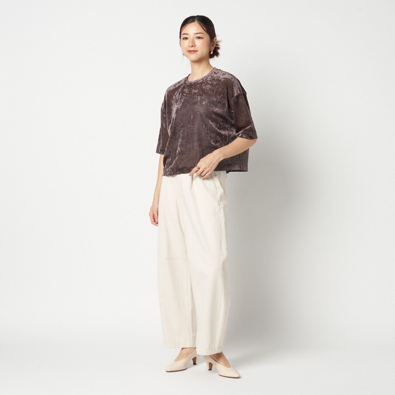 HELIOPOLE「HELIOPOLE SHEER VELOUR TEE」|Tシャツ・カットソー|