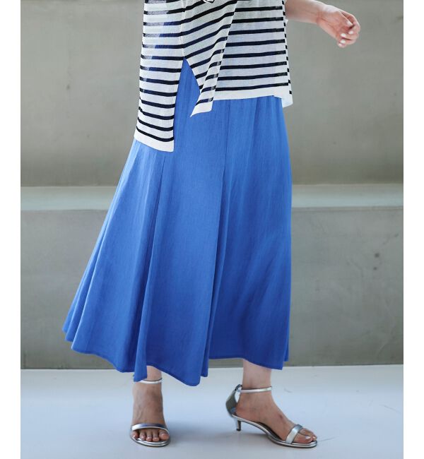 le.coeur blanc「《手洗い可能》リネンライクマーメイドスカート」|スカート|