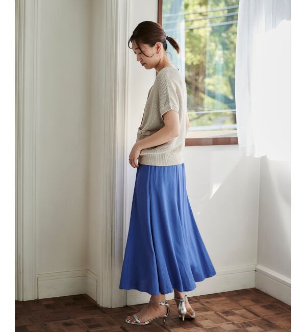 le.coeur blanc「《手洗い可能》リネンライクマーメイドスカート」|スカート|