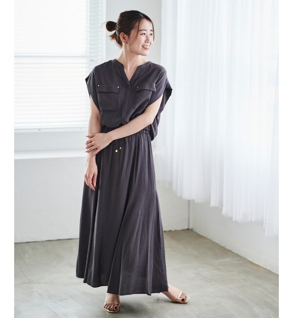 le.coeur blanc「《手洗い可能》リネンライクマーメイドスカート」|スカート|