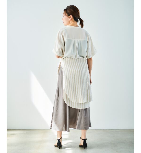 le.coeur blanc「《手洗い可能》リネンライクマーメイドスカート」|スカート|