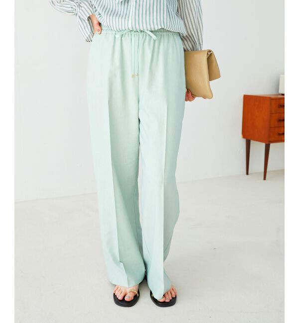 le.coeur blanc「《毎年人気！履きやすさ抜群！》アサレチックイージーワイドパンツ」|その他|