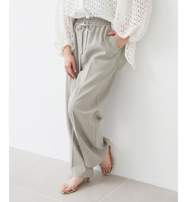 le.coeur blanc「《毎年人気！履きやすさ抜群！》アサレチックイージーワイドパンツ」|その他|