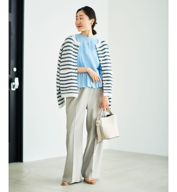 le.coeur blanc「《毎年人気！履きやすさ抜群！》アサレチックイージーワイドパンツ」|その他|