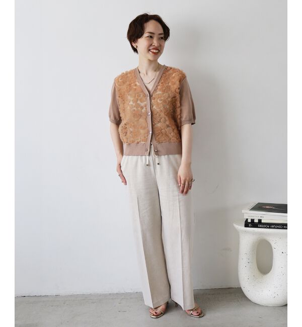 le.coeur blanc「《毎年人気！履きやすさ抜群！》アサレチックイージーワイドパンツ」|その他|