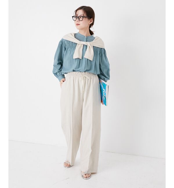 le.coeur blanc「《毎年人気！履きやすさ抜群！》アサレチックイージーワイドパンツ」|その他|