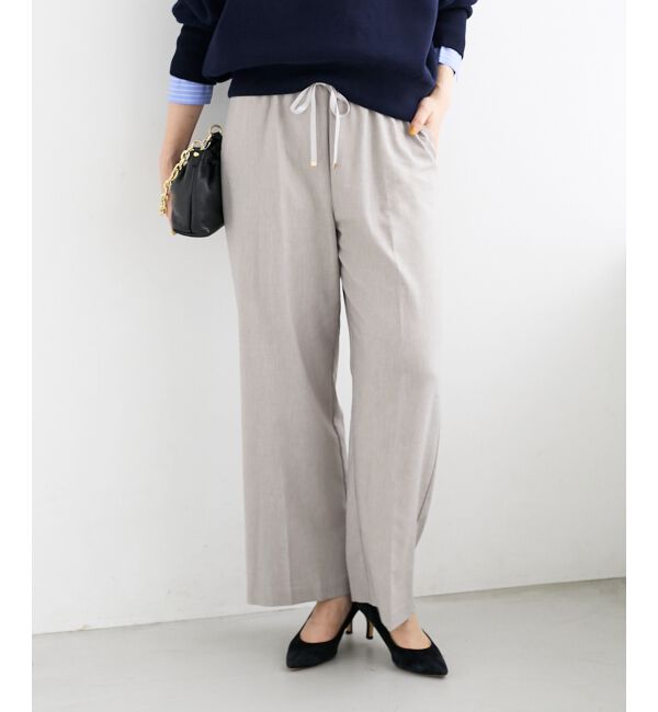 le.coeur blanc「《毎年人気！履きやすさ抜群！》アサレチックイージーワイドパンツ」|その他|