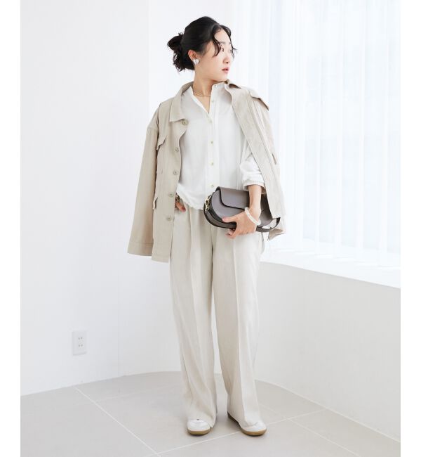 le.coeur blanc「《毎年人気！履きやすさ抜群！》アサレチックイージーワイドパンツ」|その他|