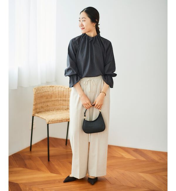 le.coeur blanc「《毎年人気！履きやすさ抜群！》アサレチックイージーワイドパンツ」|その他|