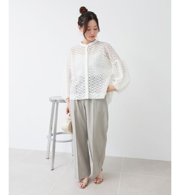 le.coeur blanc「《毎年人気！履きやすさ抜群！》アサレチックイージーワイドパンツ」|その他|