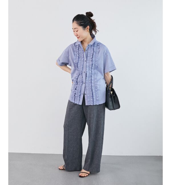 le.coeur blanc「《毎年人気！履きやすさ抜群！》アサレチックイージーワイドパンツ」|その他|