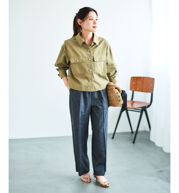 le.coeur blanc「《毎年人気！履きやすさ抜群！》アサレチックイージーワイドパンツ」|その他|