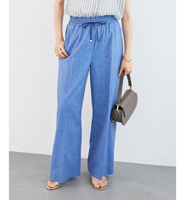 le.coeur blanc「《毎年人気！履きやすさ抜群！》アサレチックイージーワイドパンツ」|その他|