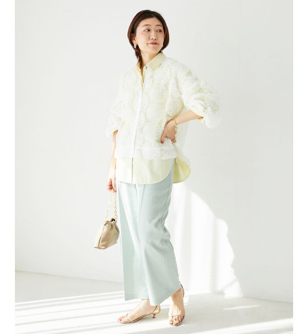 le.coeur blanc「《毎年人気！履きやすさ抜群！》アサレチックイージーワイドパンツ」|その他|