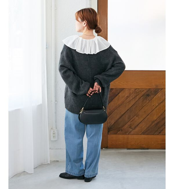  「フリルカラーペプラムブラウス」|シャツ・ブラウス|