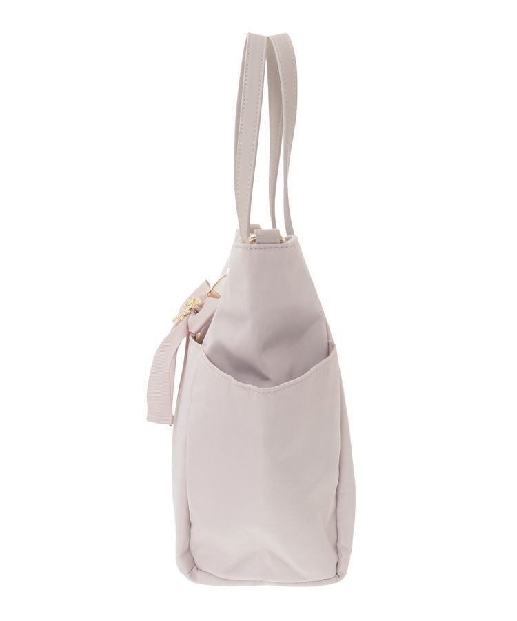 Maison de FLEUR「撥水加工リボンチャームマルチポケットトートS」|トートバッグ|