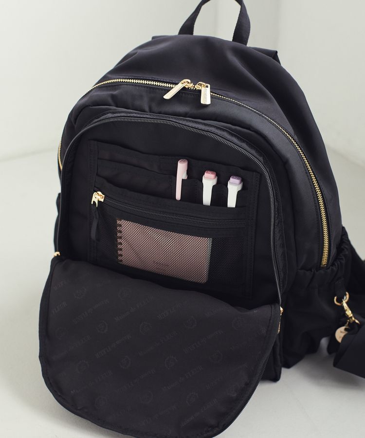 Maison de FLEUR「撥水加工ポケットリュック」|リュック|