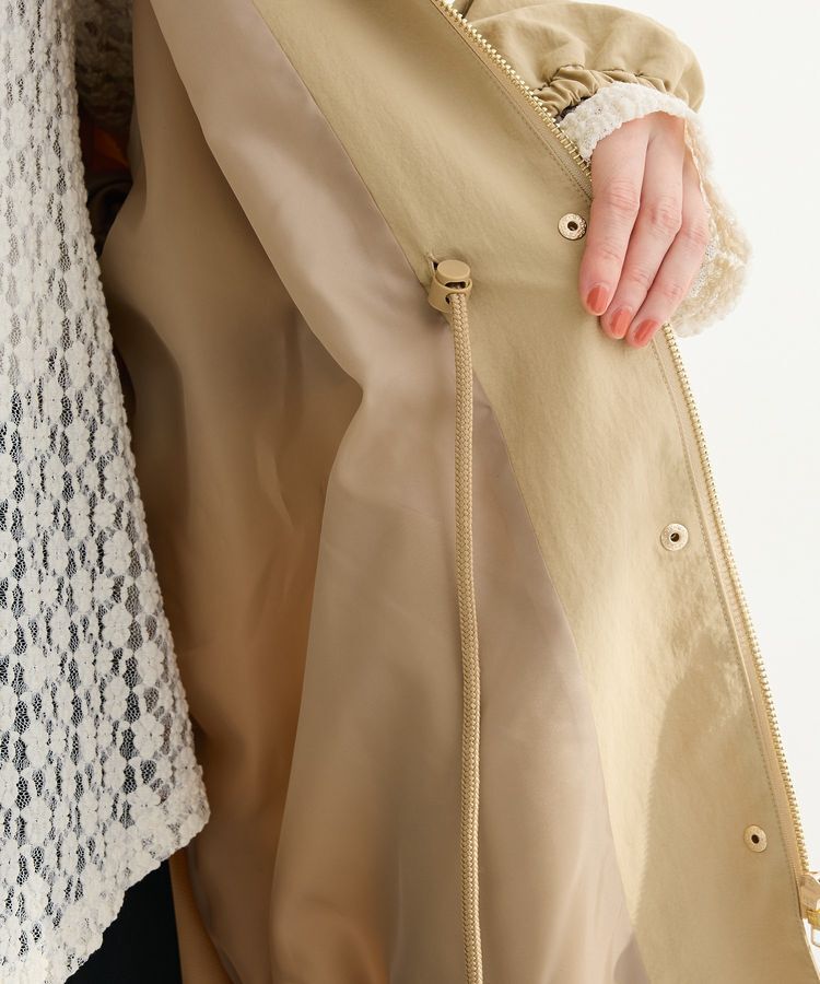 Green Parks「撥水加工ミディ丈マウンテンパーカー」|ブルゾン・スタジャン|