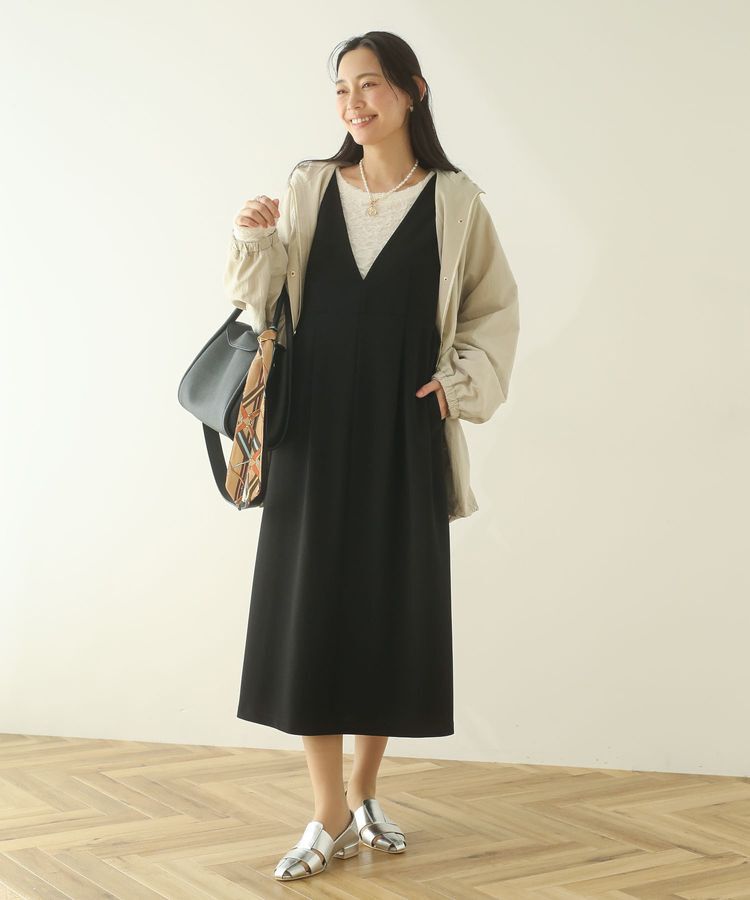 Green Parks「撥水加工ミディ丈マウンテンパーカー」|ブルゾン・スタジャン|