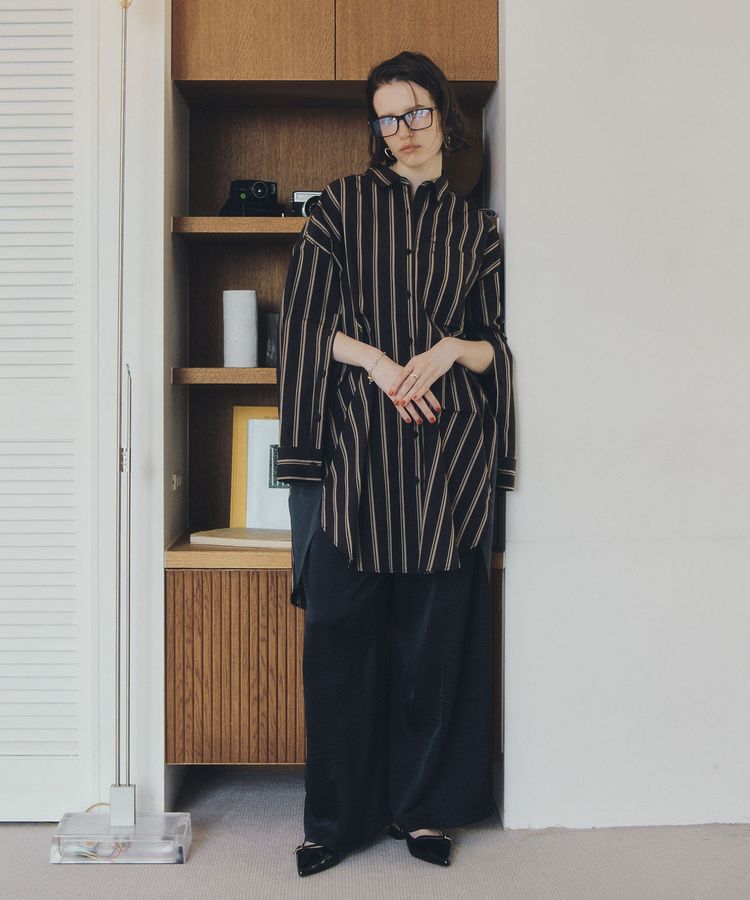 Editt by YECCA VECCA「ヴィンテージサテンイージーワイドパンツ」|その他|