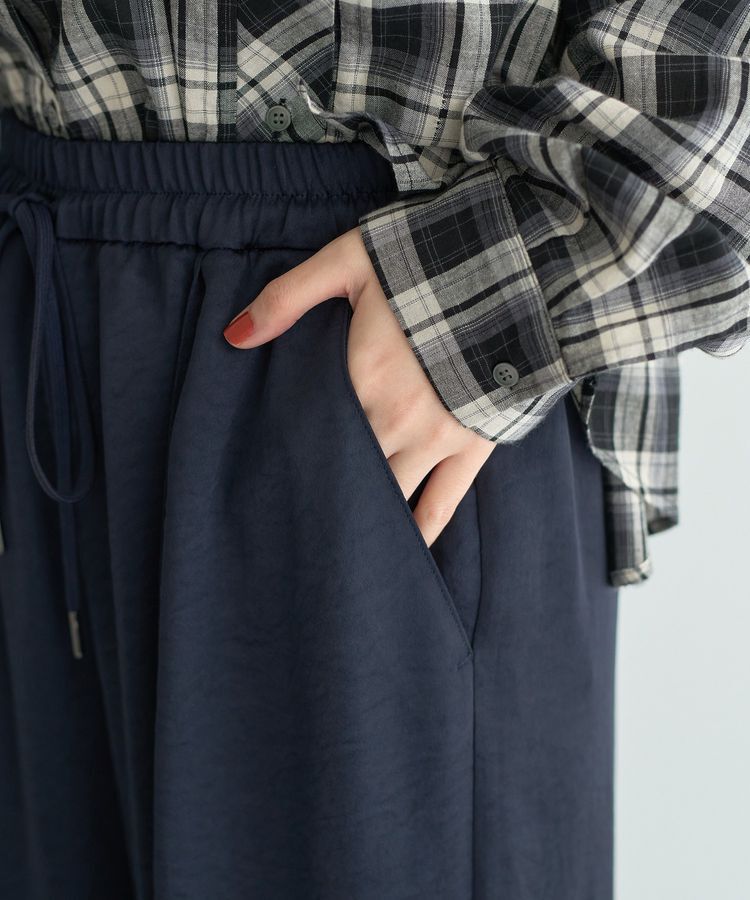 Editt by YECCA VECCA「ヴィンテージサテンイージーワイドパンツ」|その他|