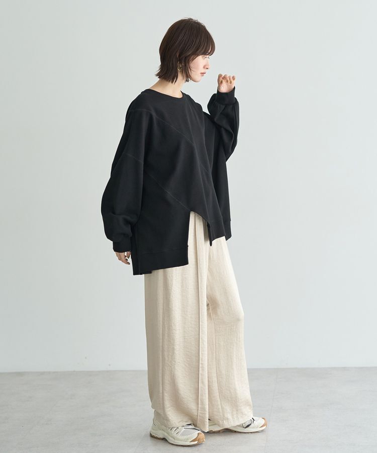 Editt by YECCA VECCA「ヴィンテージサテンイージーワイドパンツ」|その他|