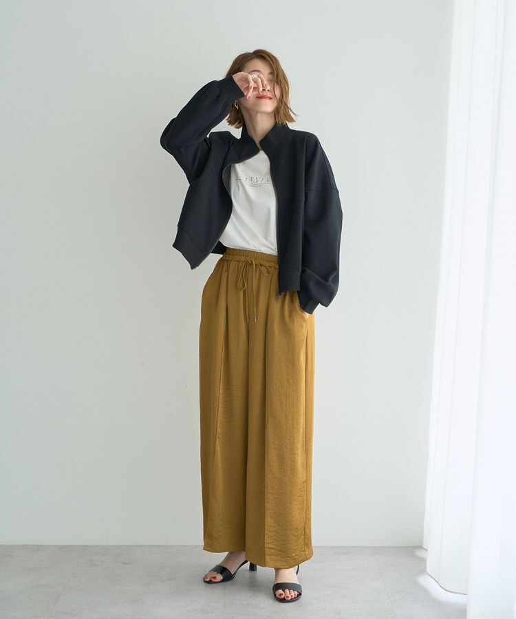 Editt by YECCA VECCA「ヴィンテージサテンイージーワイドパンツ」|その他|