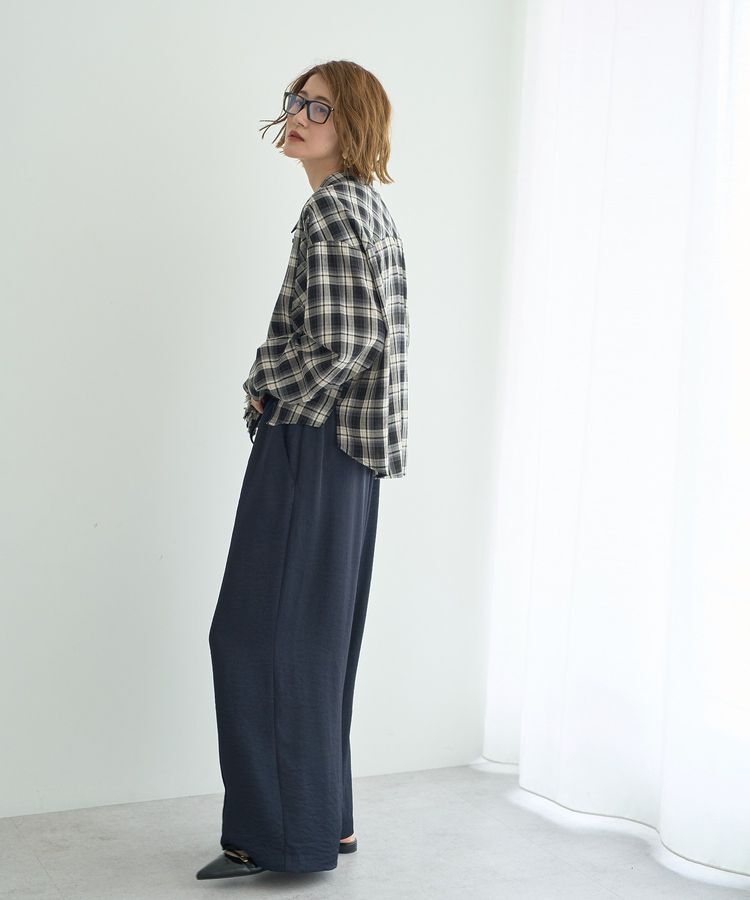 Editt by YECCA VECCA「ヴィンテージサテンイージーワイドパンツ」|その他|