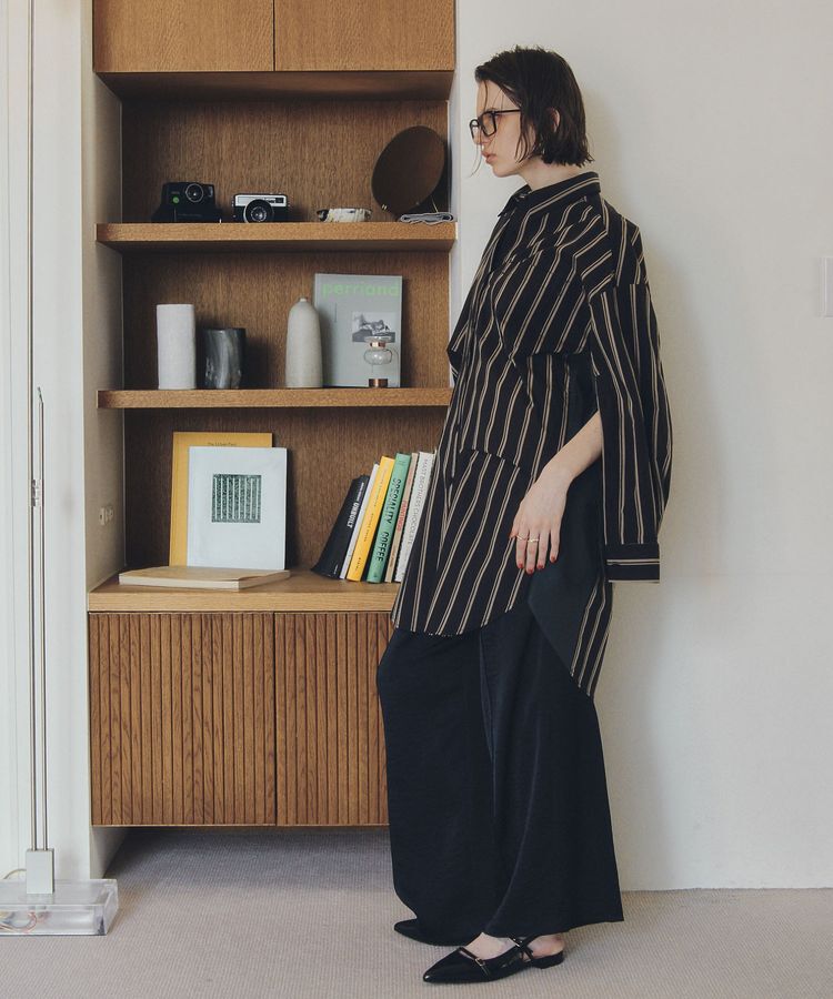 Editt by YECCA VECCA「ヴィンテージサテンイージーワイドパンツ」|その他|