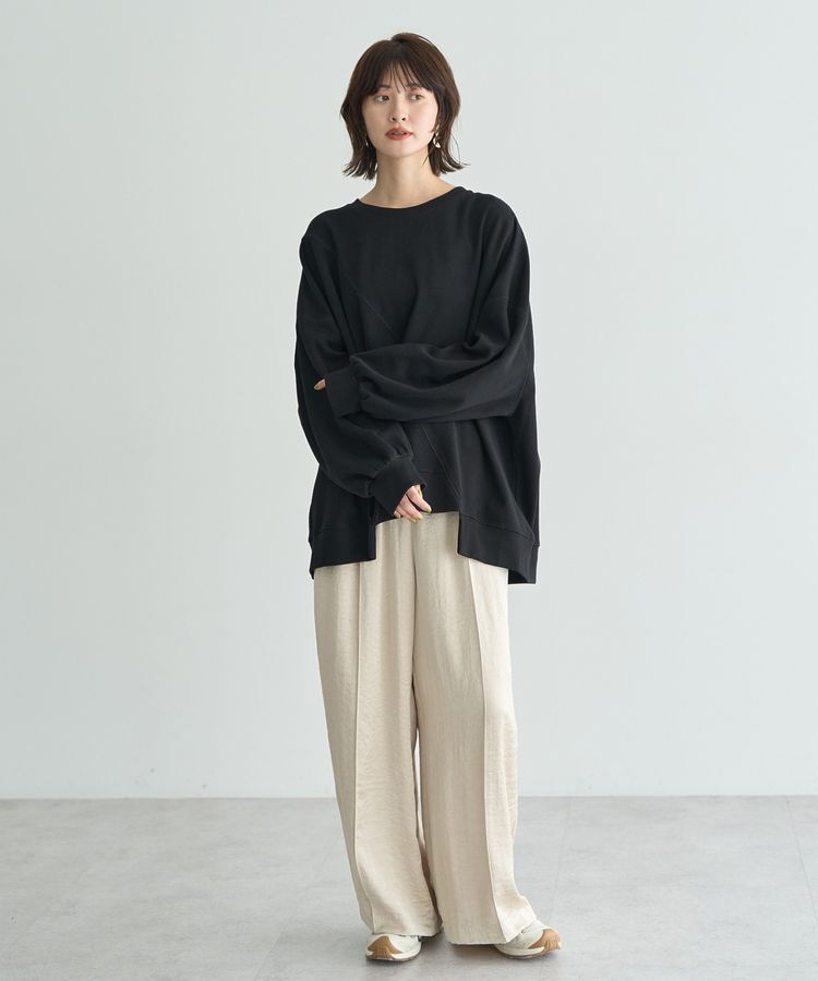 Editt by YECCA VECCA「ヴィンテージサテンイージーワイドパンツ」|その他|