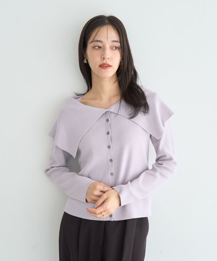 YECCA VECCA「2wayオフショルカラーカーディガン」|カーディガン|