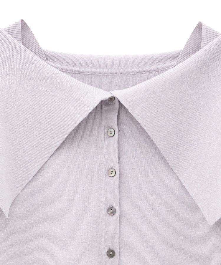 YECCA VECCA「2wayオフショルカラーカーディガン」|カーディガン|