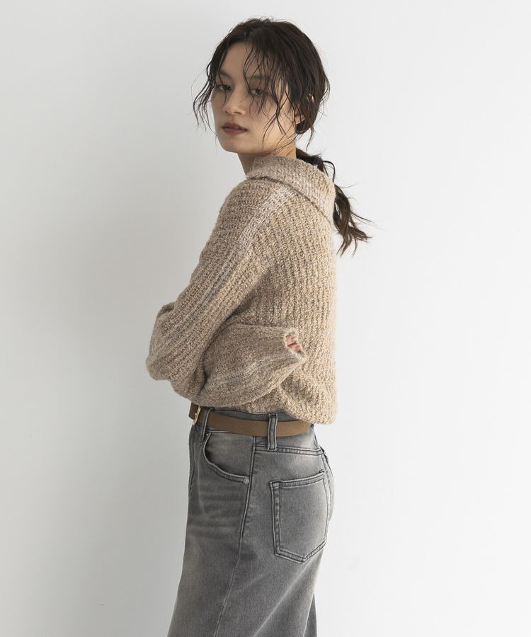 GARAGE OF GOOD CLOTHING「襟付モヘアニットプルオーバー」|ニット・セーター|