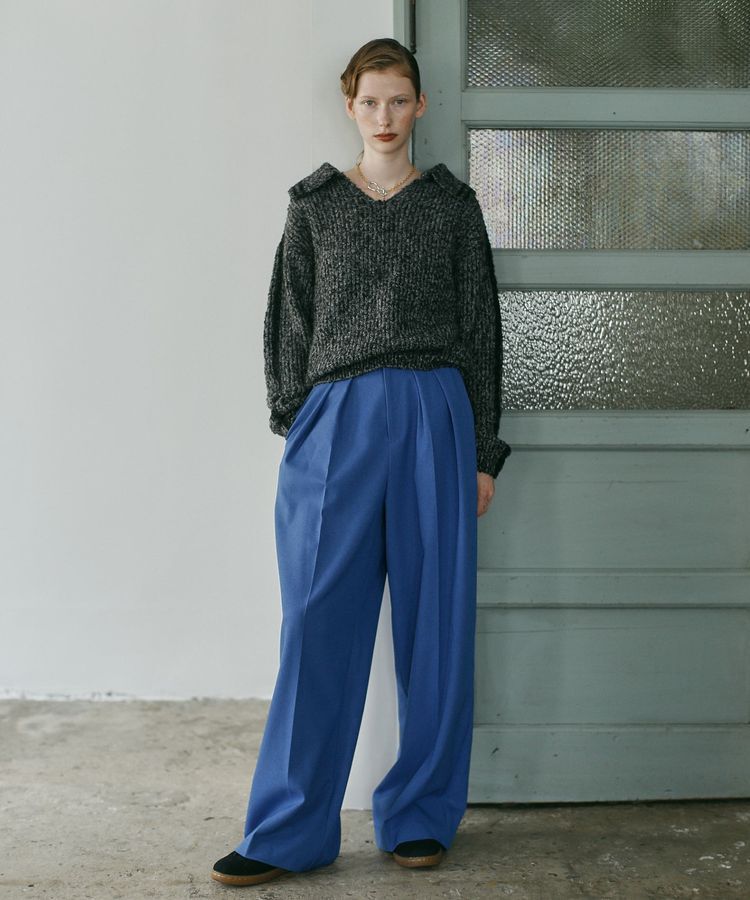 GARAGE OF GOOD CLOTHING「襟付モヘアニットプルオーバー」|ニット・セーター|