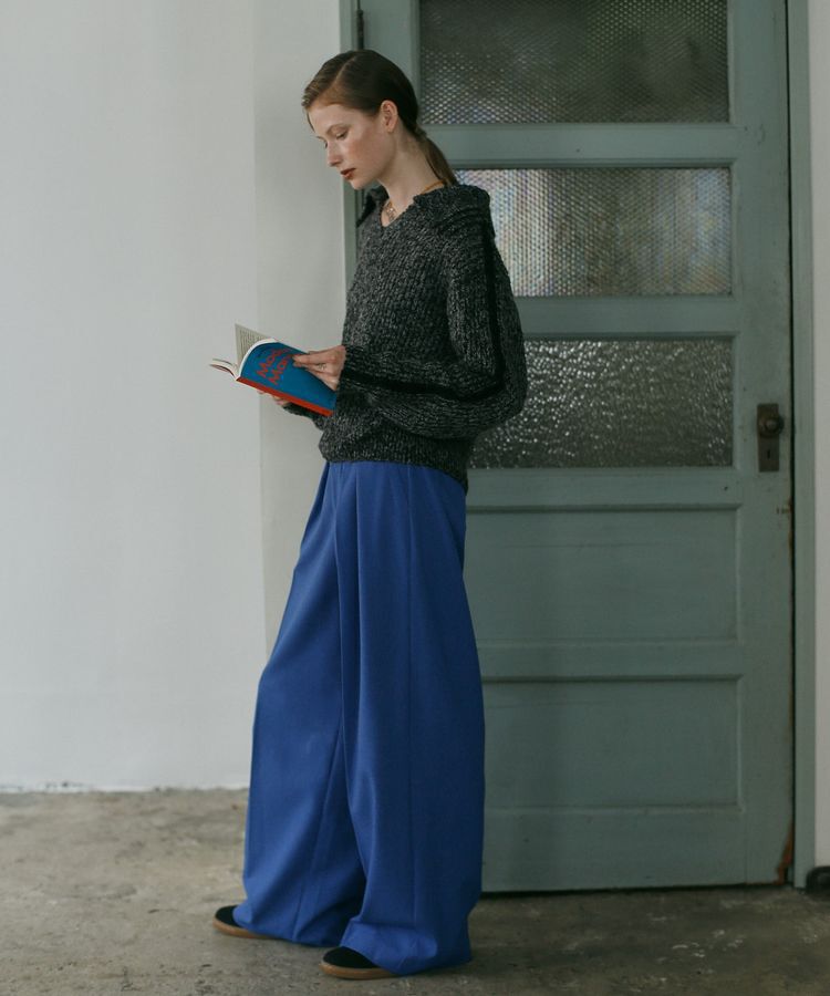 GARAGE OF GOOD CLOTHING「襟付モヘアニットプルオーバー」|ニット・セーター|