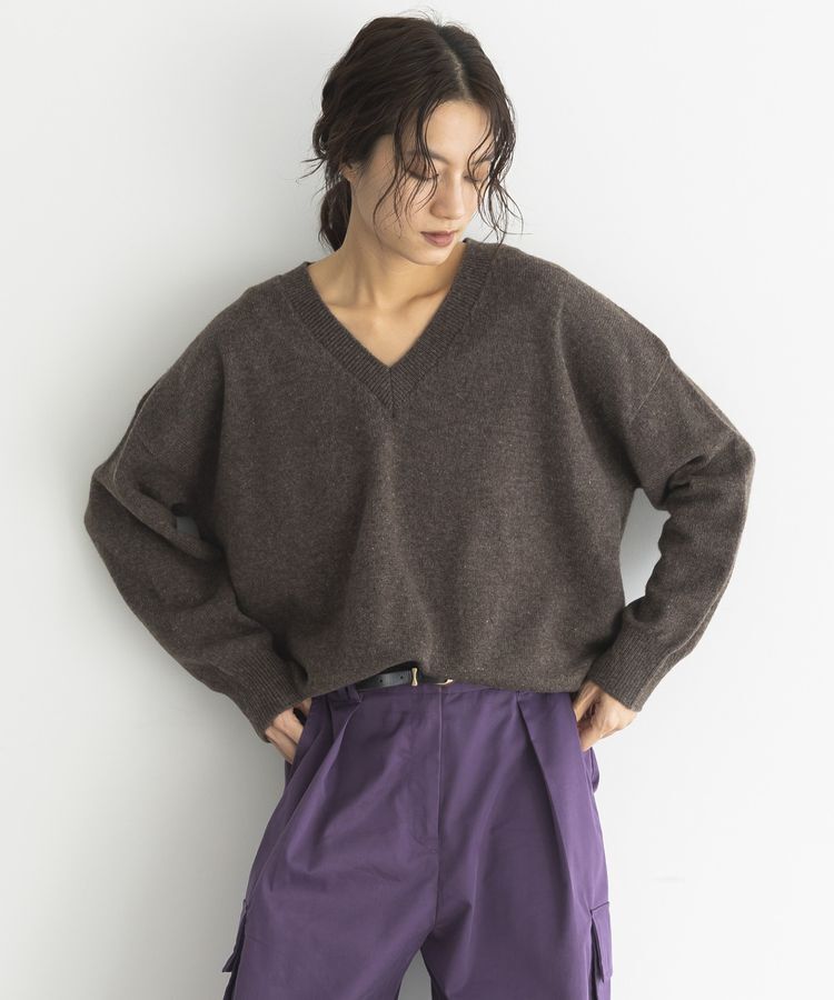 GARAGE OF GOOD CLOTHING「【日本製】カシミア混Vネックプルオーバー」|ニット・セーター|