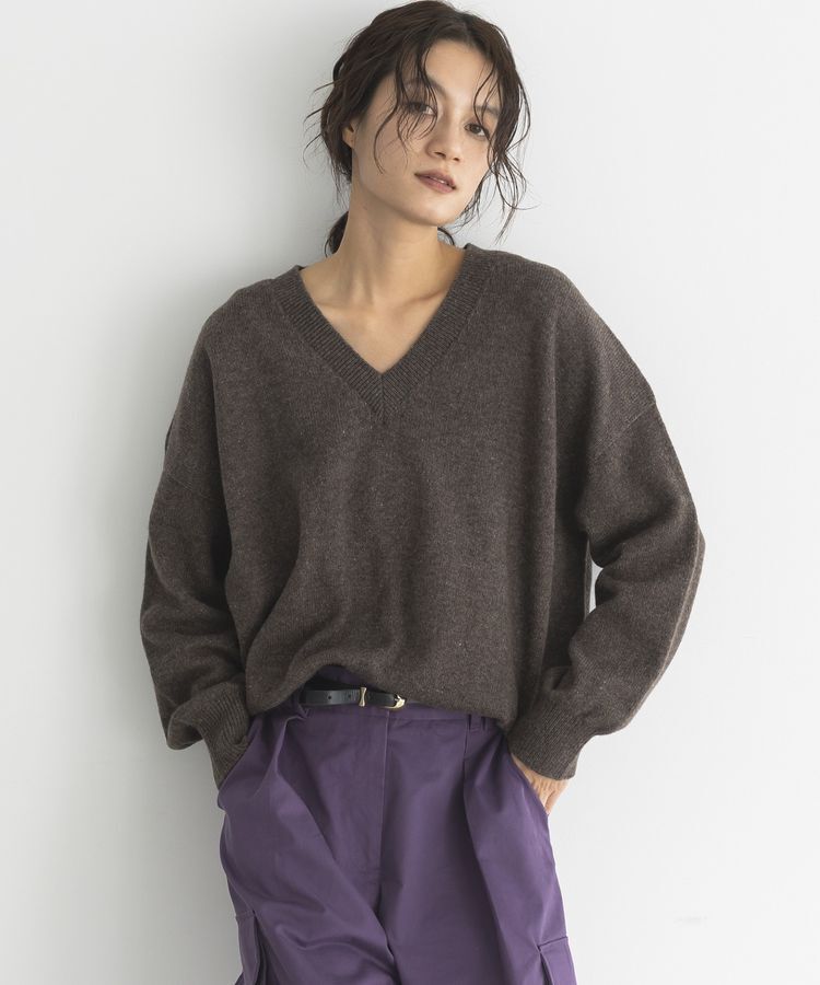 GARAGE OF GOOD CLOTHING「【日本製】カシミア混Vネックプルオーバー」|ニット・セーター|