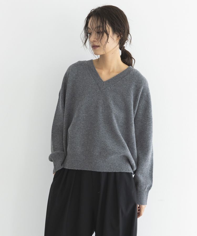 GARAGE OF GOOD CLOTHING「【日本製】カシミア混Vネックプルオーバー」|ニット・セーター|