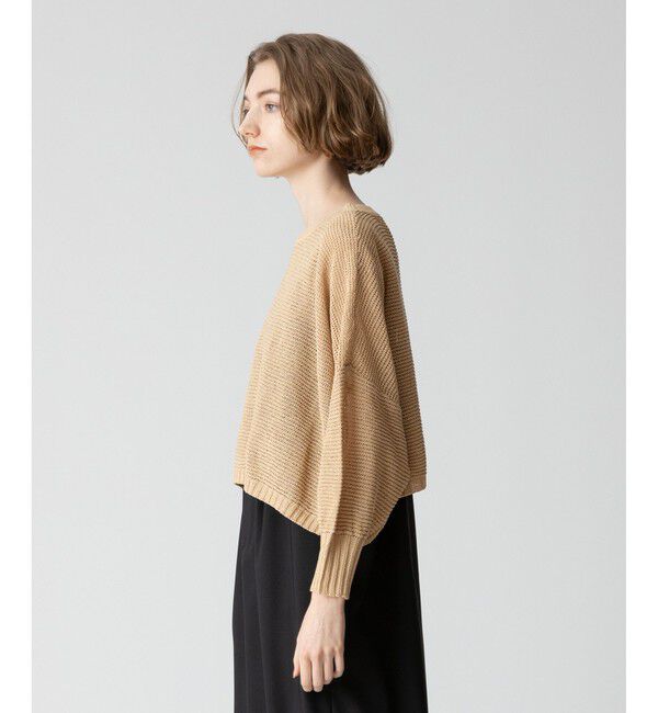 allureville「ドロップ天竺クロップドプルオーバー」|ニット・セーター|