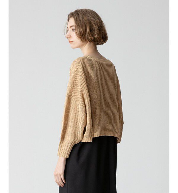 allureville「ドロップ天竺クロップドプルオーバー」|ニット・セーター|