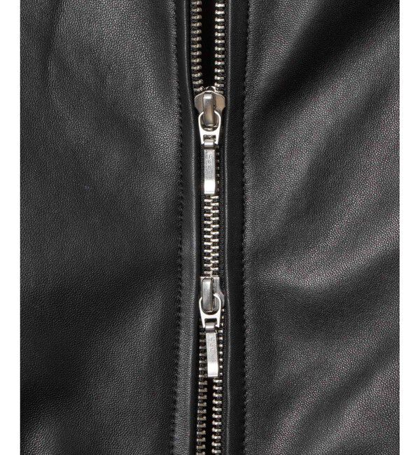 allureville「スタンドカラーレザーライダースジャケット」|ライダースジャケット|