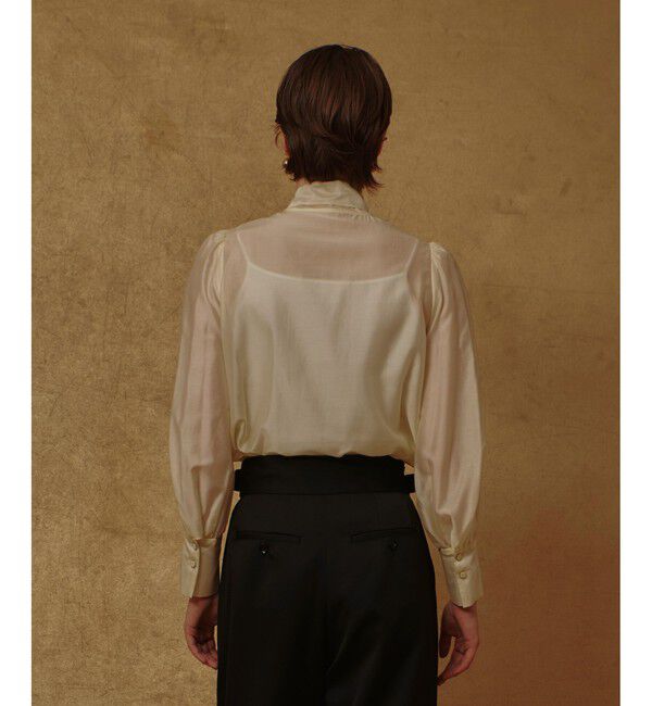 allureville「オーガンザボウブラウス」|シャツ・ブラウス|