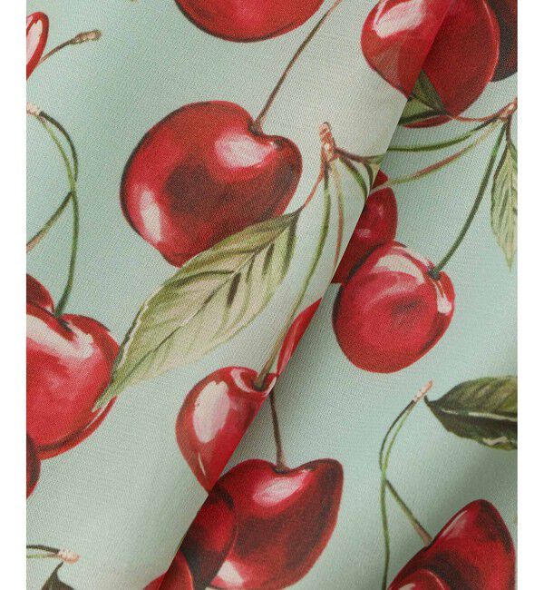 LOULOU WILLOUGHBY「【LOULOU WILLOUGHBY】LISAチェリープリントオフショルブラウス」|シャツ・ブラウス|