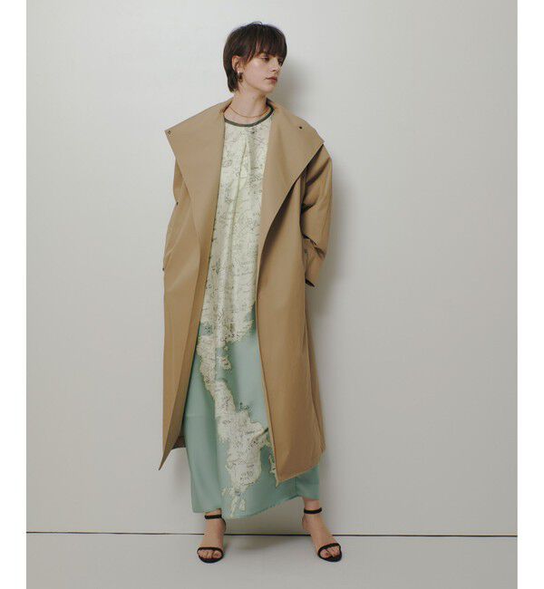 allureville「MAPプリントバックリボンワンピース」|ワンピース|