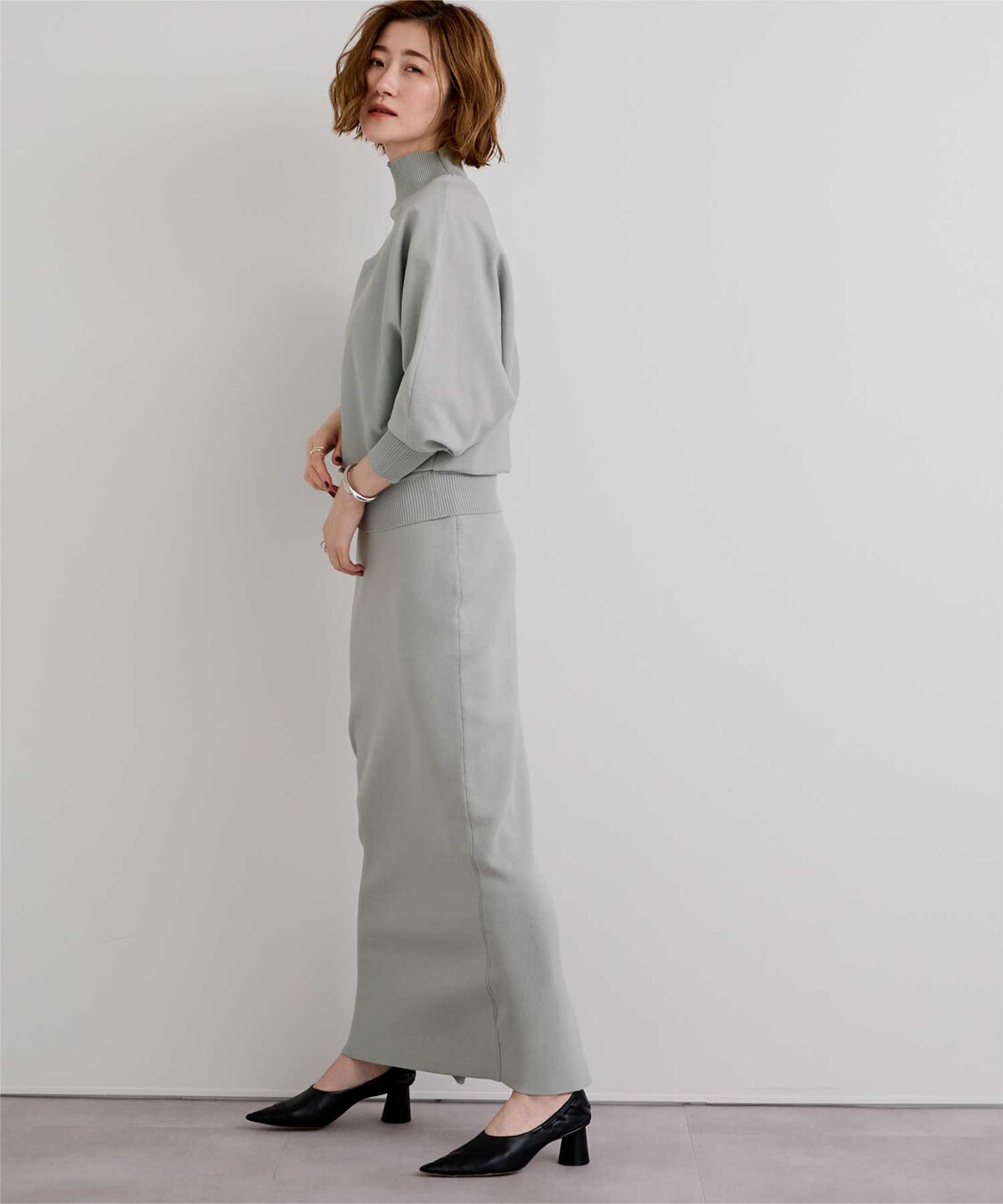 ur's「スポンディッシュ美シルエットニットタイトスカート」|スカート|